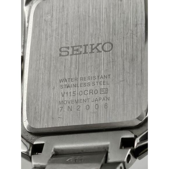 Ladies Seiko Solar V115-0CR0 Quartz Watch New Solar Battery Runs Great MSRP $175 - Picture 7 of 13